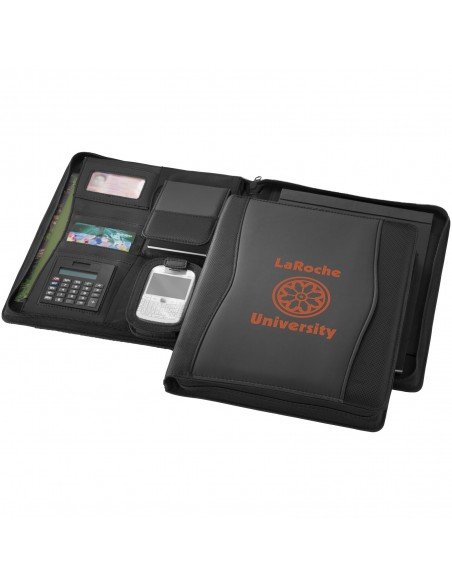 Wave A4 zippered portfolio
