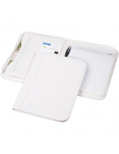 Ebony A4 zippered portfolio