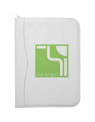 Ebony A4 zippered portfolio