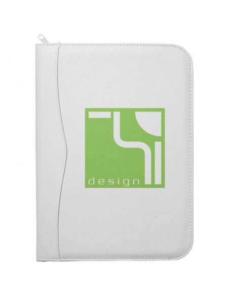 Ebony A4 zippered portfolio