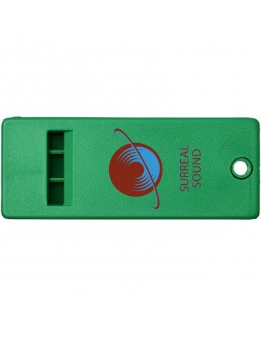 Wanda flat whistle with large branding surface