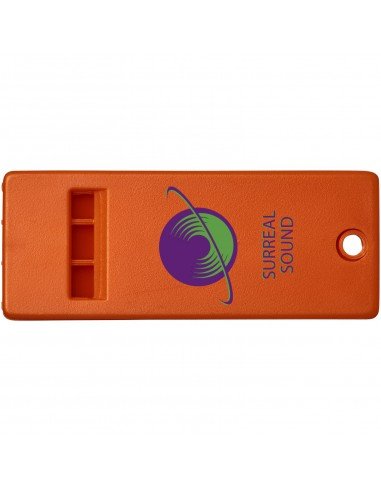 Wanda flat whistle with large branding surface