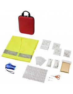 Handies 46-piece first aid kit and safety vest