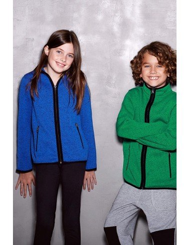 Vaikiški megzto fliso džemperiai su užtrauktuku