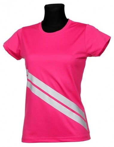 Moteriški marškinėliai su atšvaitinėmis juostomis