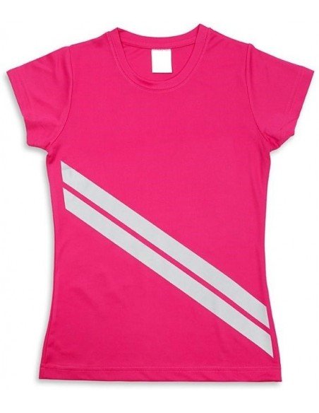 Moteriški marškinėliai su atšvaitinėmis juostomis