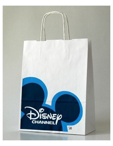 Balti KRAFT popieriniai maišeliai su suktomis rankenomis