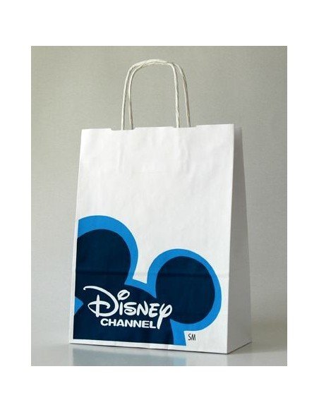 Balti KRAFT popieriniai maišeliai su suktomis rankenomis