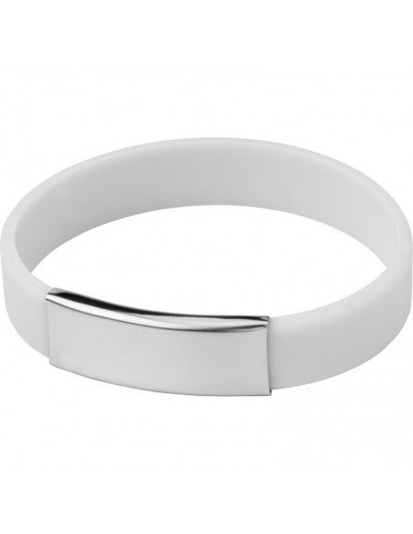 Silikoninės apyrankės su metaline plokštele