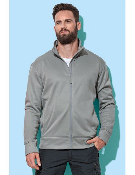 Vyriški džemperiai fleece bonded su užtrauktuku