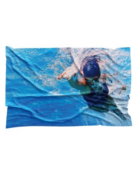 Mikrofibros rankšluiostis su dvipuse spauda