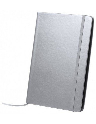 Metalo spalvos A5 formato bloknotas