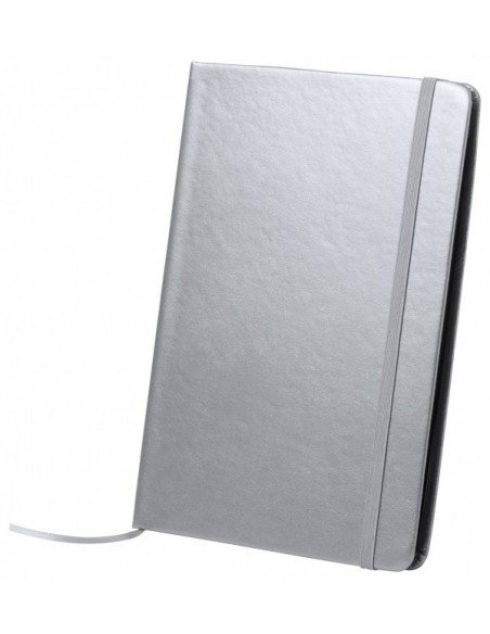 Metalo spalvos A5 formato bloknotas