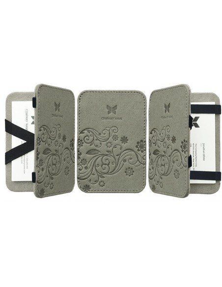 Vizitinių kortelių dėklas su dvipusiu atsivertimu