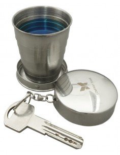 Raktų pakabukas su 65ml sulankstoma metaline stikline 2