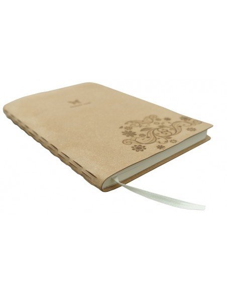 Užrašų knygelė su naturalios odos viršeliu