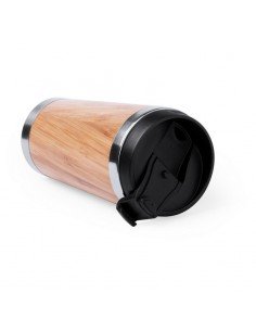 Termopuodeliai bambukiniu paviršiumi 450ml 2