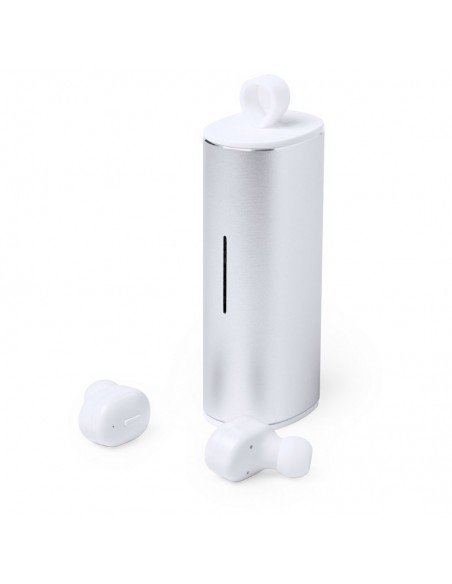 Belaidės ausinės metaliniame dėkle