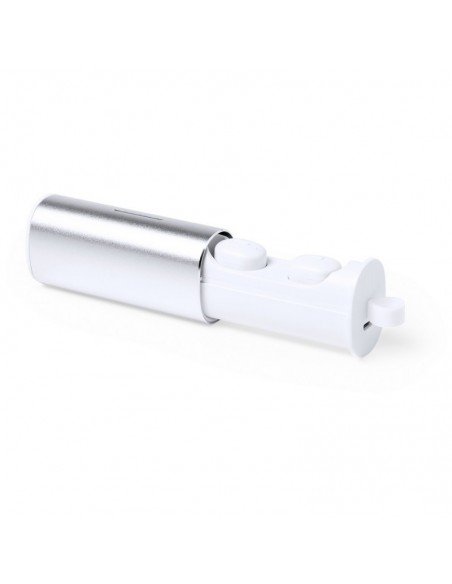 Belaidės ausinės metaliniame dėkle