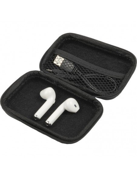 Belaidės ausinės odiniame dėkle