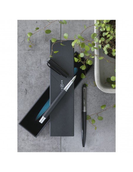 Pedova rollerball pen with leather barrel