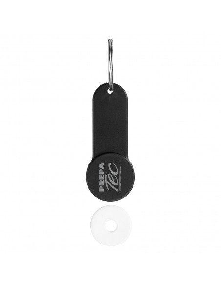 Shoppy coin holder keychain