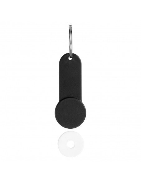 Shoppy coin holder keychain