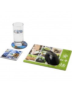 Q-Mat mouse mat and coaster set combo 1 2