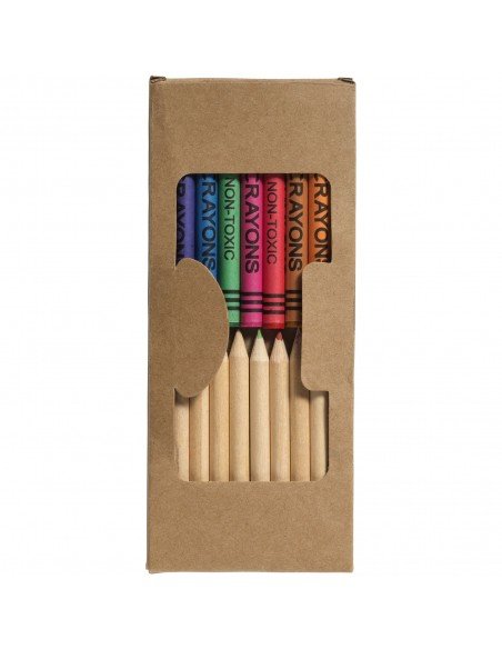 Lucky 19-piece coloured pencil and crayon set