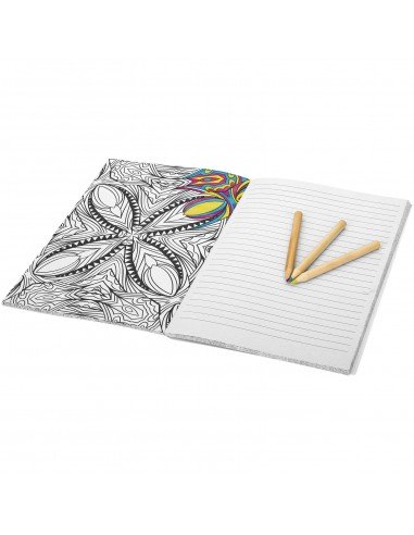 Doodle colouring notebook