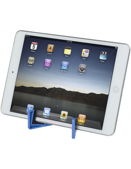 Slim device stand for tablets and smartphones