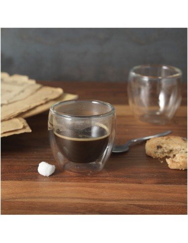 Boda 2-piece glass espresso cup set