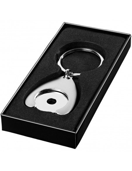 Trolley coin holder keychain