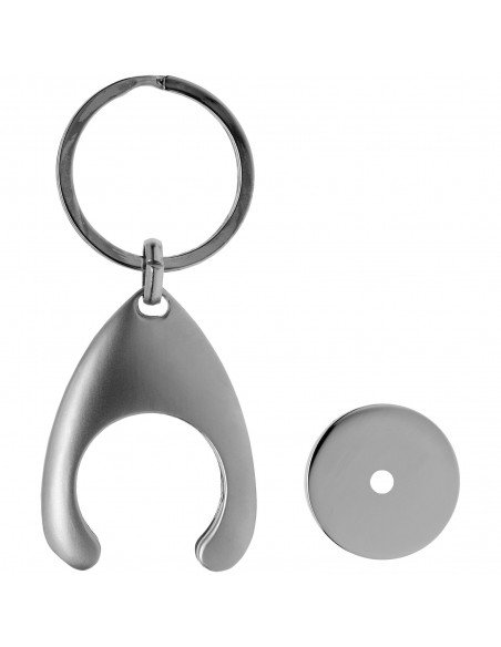 Trolley coin holder keychain