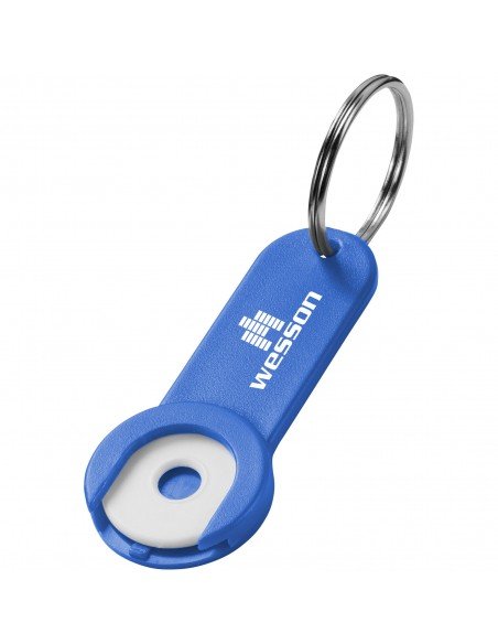 Shoppy coin holder keychain