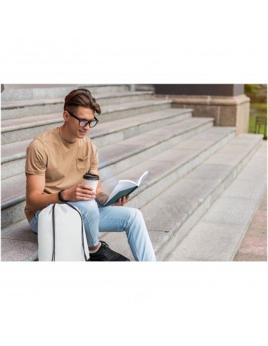 Evergreen non-woven drawstring backpack