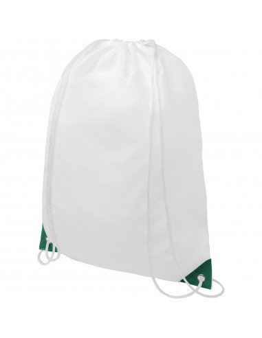 Oriole drawstring backpack with coloured corners