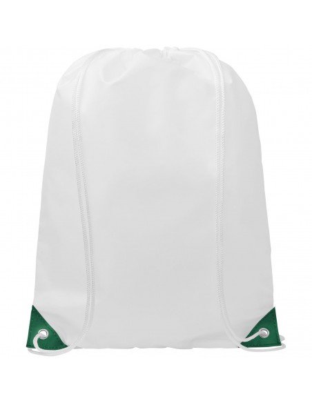 Oriole drawstring backpack with coloured corners