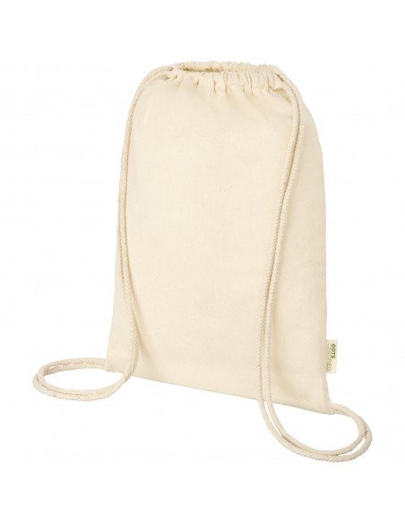 Orissa 100 g/m² GOTS organic cotton drawstring backpack