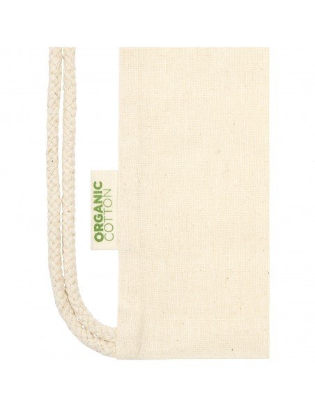 Orissa 100 g/m² GOTS organic cotton drawstring backpack