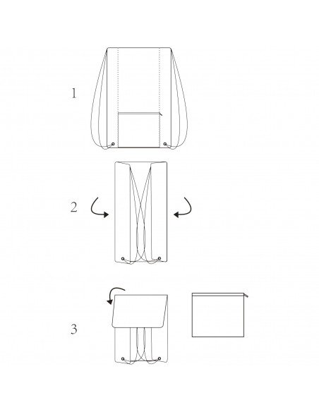Sulankstomas raištelinis krepšys Hoss