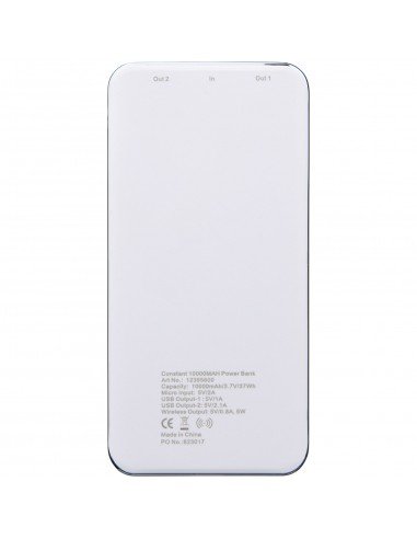 Constant 10.000 mAh wireless power bank with LED