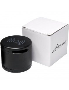 Jones metal Bluetooth® speaker with wireless charging pad
