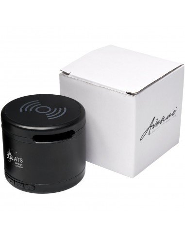 Jones metal Bluetooth® speaker with wireless charging pad