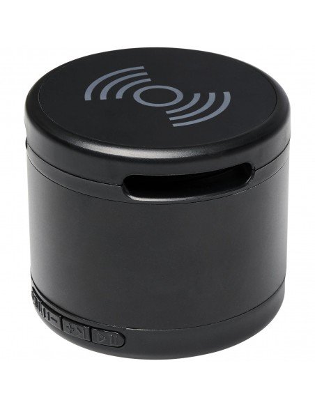 Jones metal Bluetooth® speaker with wireless charging pad