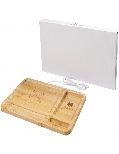 Frame wireless charging desk organizer