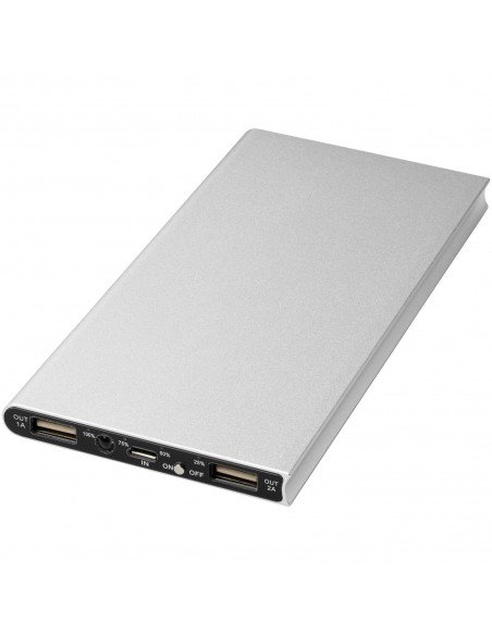Plate 8000 mAh aluminium power bank