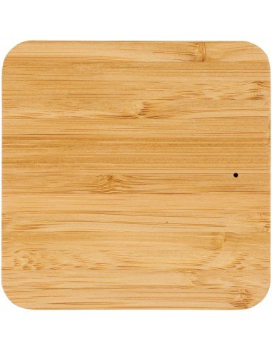 Leaf bamboo and fabric wireless charging pad