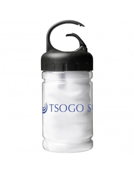 Remy cooling towel in PET container