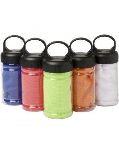 Remy cooling towel in PET container